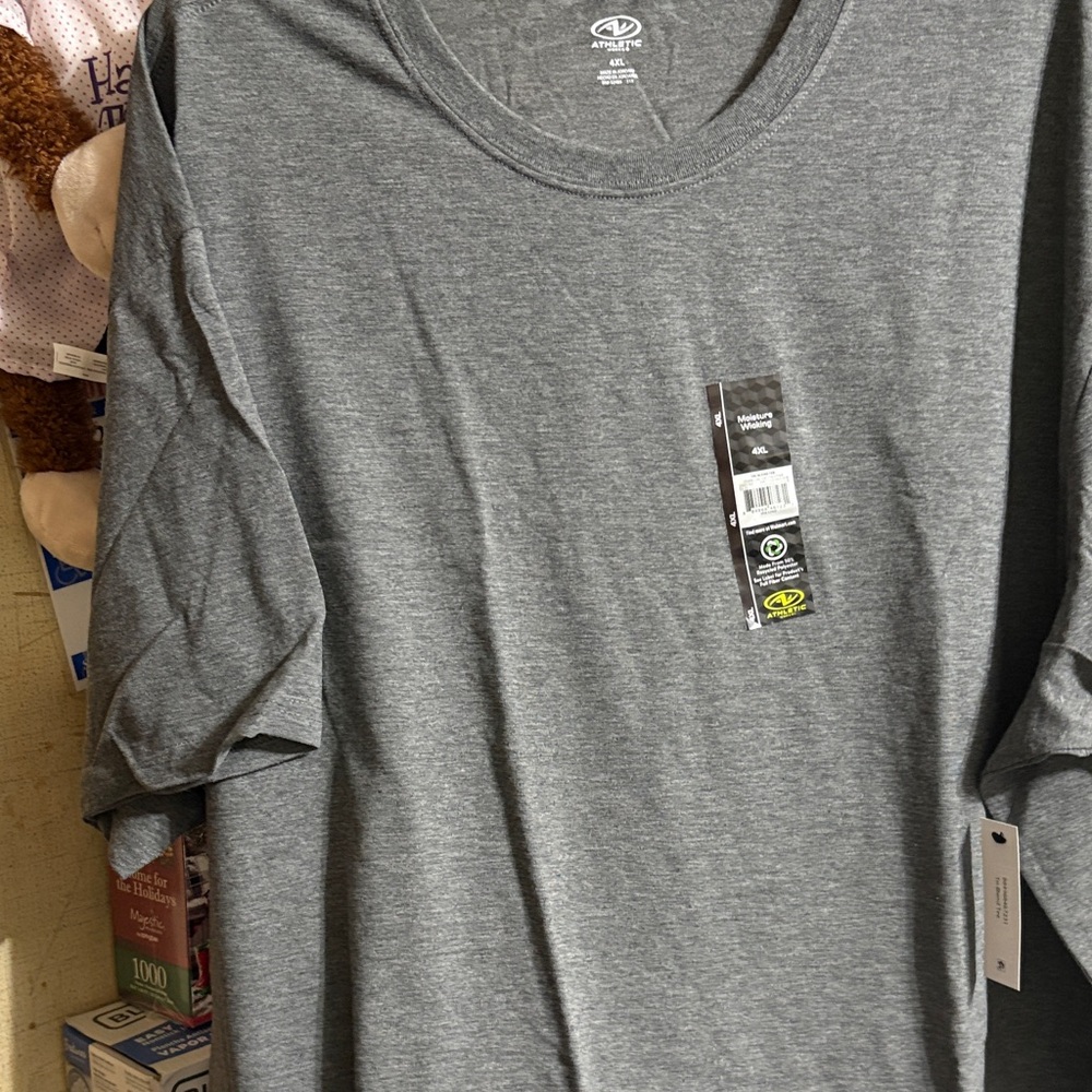 Athletic Works Gray Short Sleeve Tee